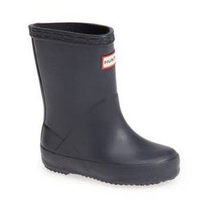 Hunter Kids Rain Boots Wellies -- Navy